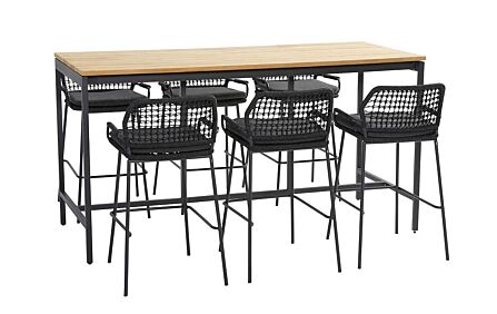 4 Seasons Outdoor Barista Six Seat Garden Bar Set 4 Seasons Outdoor Barista Six Seat Garden Bar Set