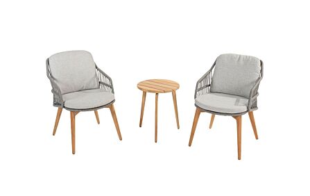 Four Seasons Outdoor 2 Ancora Garden Dining Chairs With Zucca Table