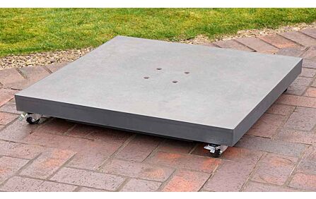 Platinum Ceramica Grey Wheeled Parasol Base - 90kg 