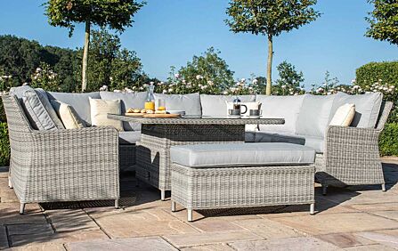 Maze Oxford Royal U Shaped Sofa Set with Rising Table