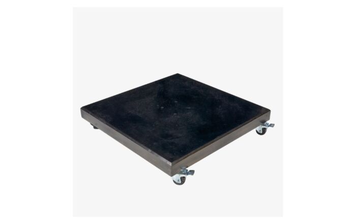 Platinum Voyager T1 3m x 2 m Rectangular Luna Grey Parasol With 90kg Wheeled Base