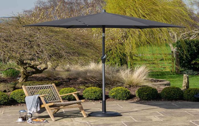 Platinum Riva 2.5m Round Anthracite Parasol