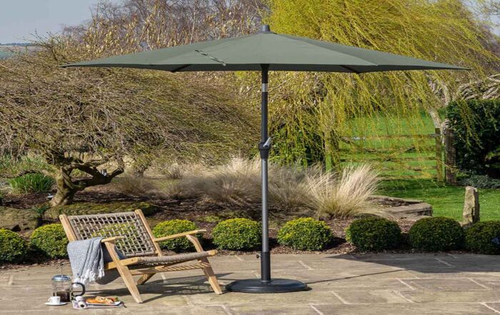 Platinum Riva 2.5m Round Parasol - Olive