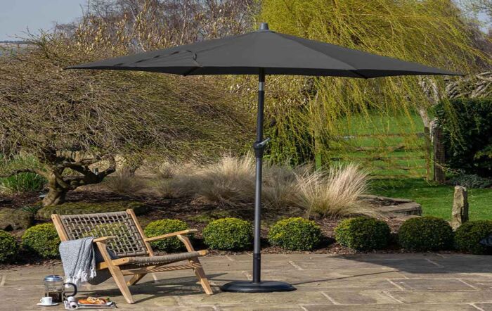 Platinum 3m Riva Round Anthracite Parasol