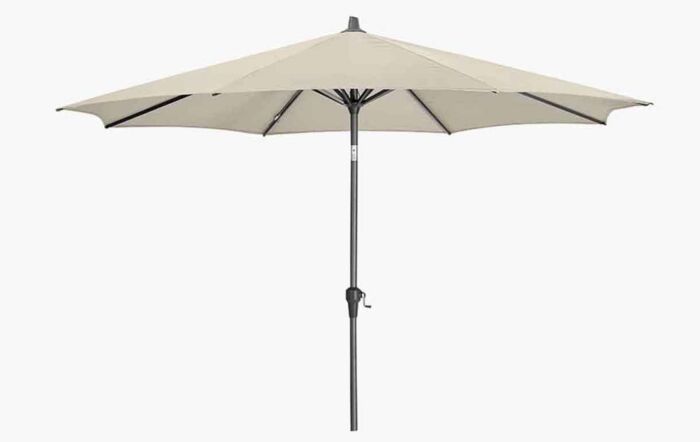 Platinum 3m Riva Round Parasol with 25kg Base - Champagne 