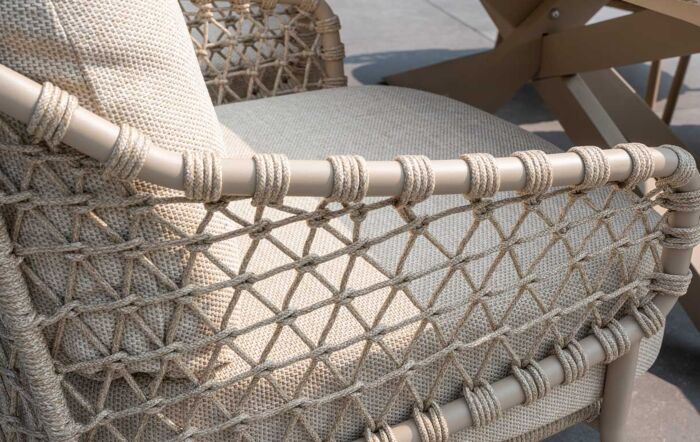 4 Seasons Outdoor Sardinia Outdoor Low Dining Set with 6 Chairs