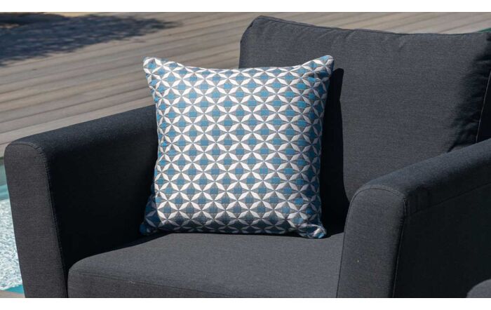 Maze Pulse Charcoal 3 Seat Sofa Dining Set with Rising Table 