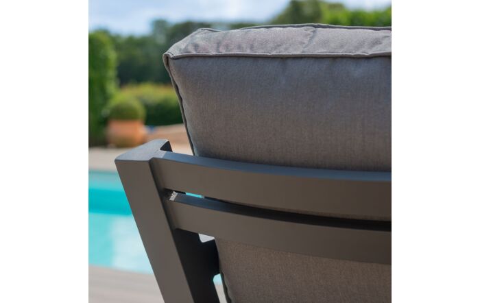 Maze New York Corner Adjustable Garden Dining Set - Dove Grey