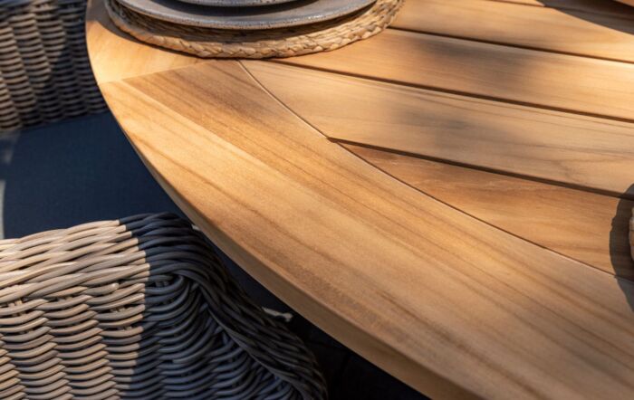 4 Seasons Outdoor Ancora 4 Dining Chairs with Prado Dining Table