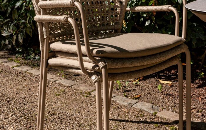 4 Seasons Outdoor Barista 6 Seat Garden Dining Set With Lazy Susan