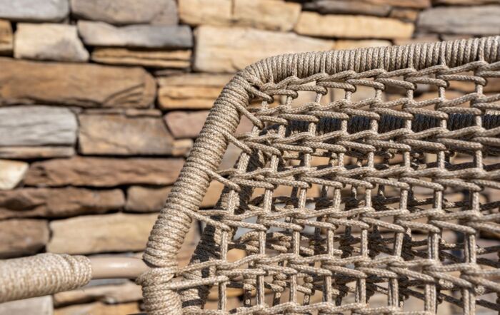 4 Seasons Outdoor Barista 6 Seat Garden Dining Set With Lazy Susan