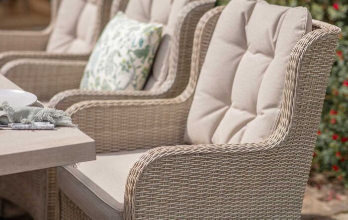 Bramblecrest Chedworth Eight Seater Rectangle Outdoor Dining Set - Sandstone