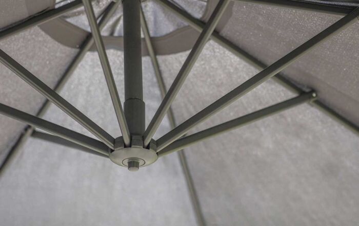 Bramblecrest Gloucester Grey 3M Round Parasol - includes FREE COVER