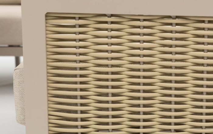 JB Furniture Exclusive Conrad Two Seat Outdoor Aluminium Sofa Set - Latte