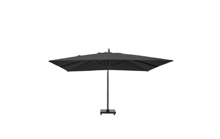 Platinum Icon T1 4m x 3m Rectangular Premium Faded Black Parasol & 150 kg Wheeled Base
