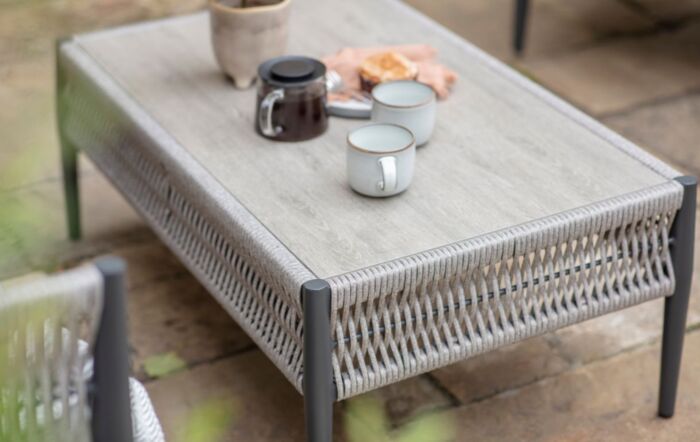 Bramblecrest Mauritius Grey Two Seater Garden Sofa Set - Grey