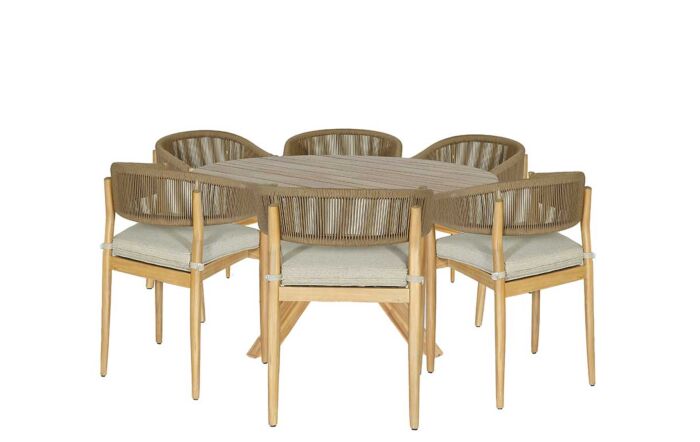 Maze Porto 6 Seat Outdoor Round Dining Set