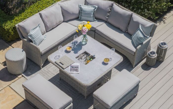 Maze Oxford Royal Adjustable Garden Dining Sofa Set