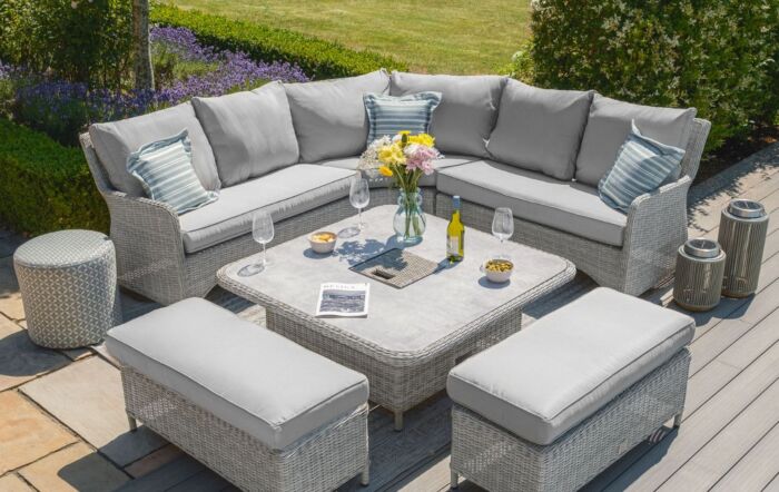 Maze Oxford Royal Adjustable Garden Dining Sofa Set