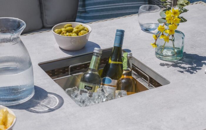 Maze Oxford Royal U Shaped Sofa Set with Rising Table