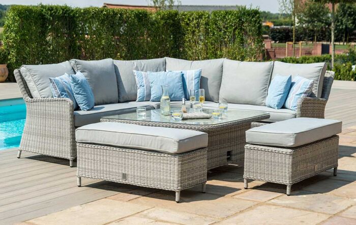 Maze Oxford Royal Adjustable Garden Dining Sofa Set