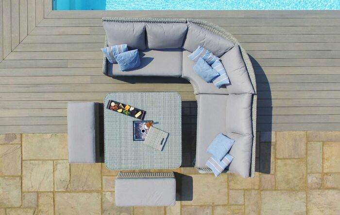 Maze Oxford Royal Adjustable Garden Dining Sofa Set