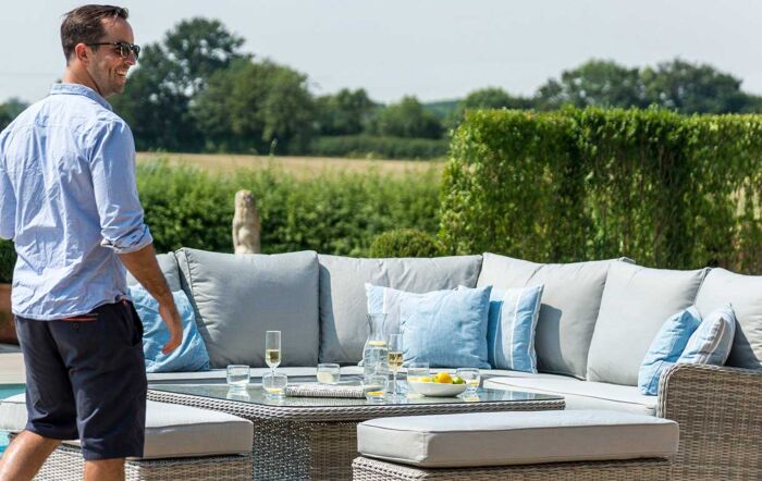 Maze Oxford Royal Adjustable Garden Dining Sofa Set