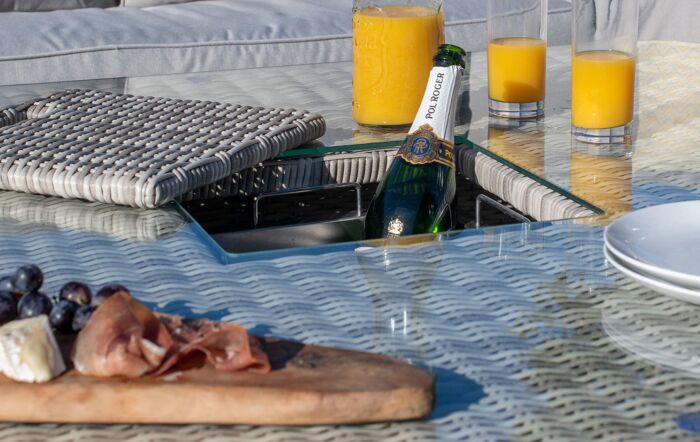 Maze Oxford Royal U Shaped Sofa Set with Rising Table