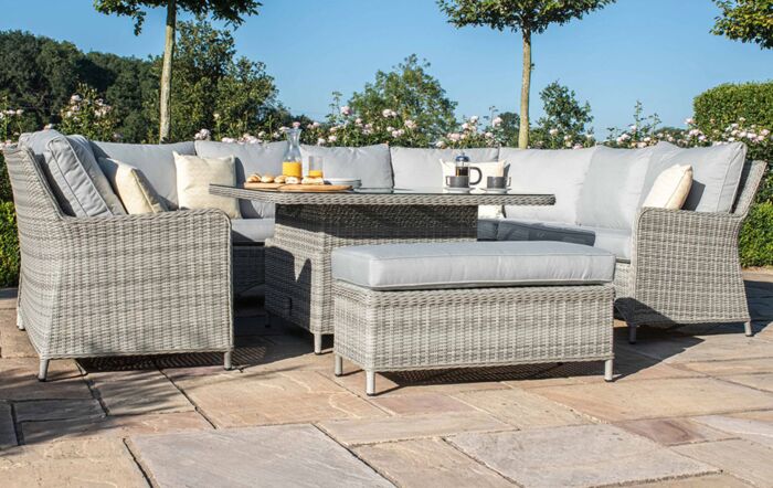 Maze Oxford Royal U Shaped Sofa Set with Rising Table