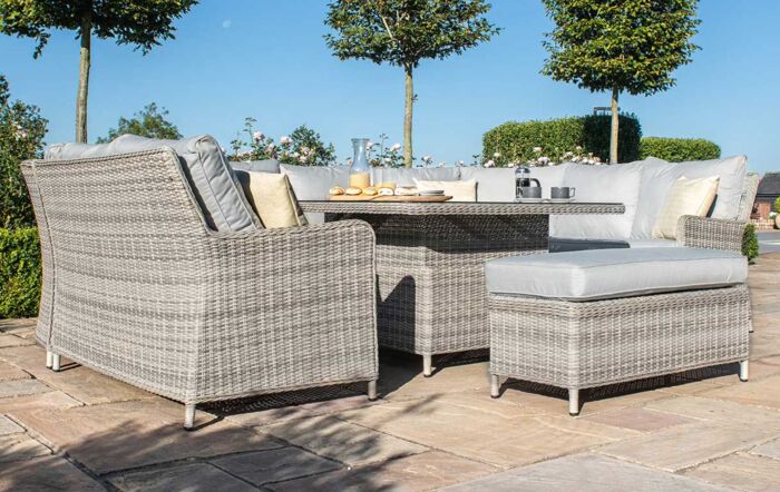 Maze Oxford Royal U Shaped Sofa Set with Rising Table