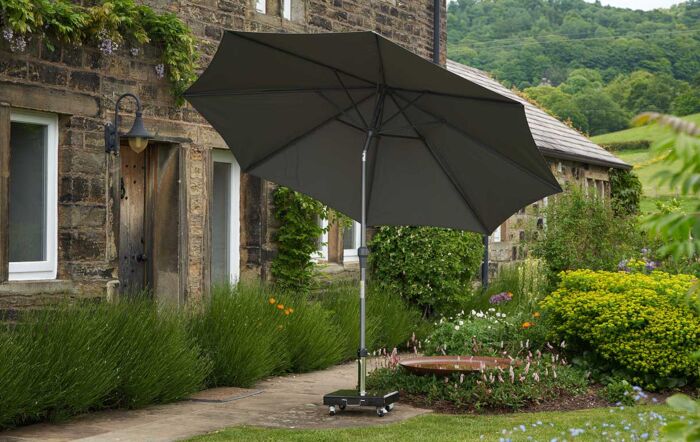 Platinum Riva 2.5m Round Anthracite Parasol