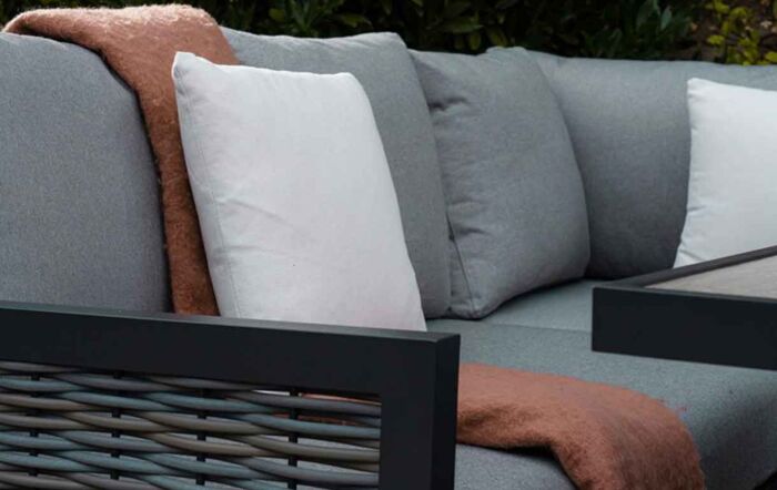 Bramblecrest Portofino Adjustable Casual Garden 3 Seat Sofa Set with Ceramic Table