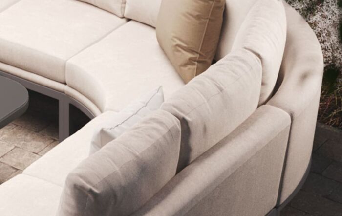 Maze Pulse Oatmeal U Shape Corner Dining Set With Rising Table