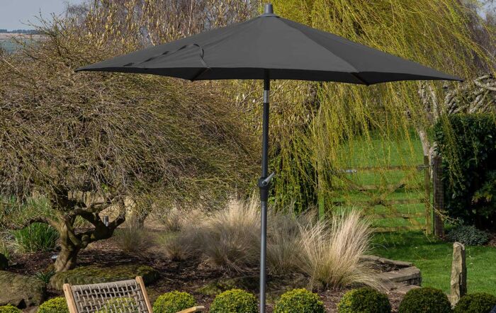 Pacific Lifestyle 3 Metre Grey Riva Platinum Parasol 