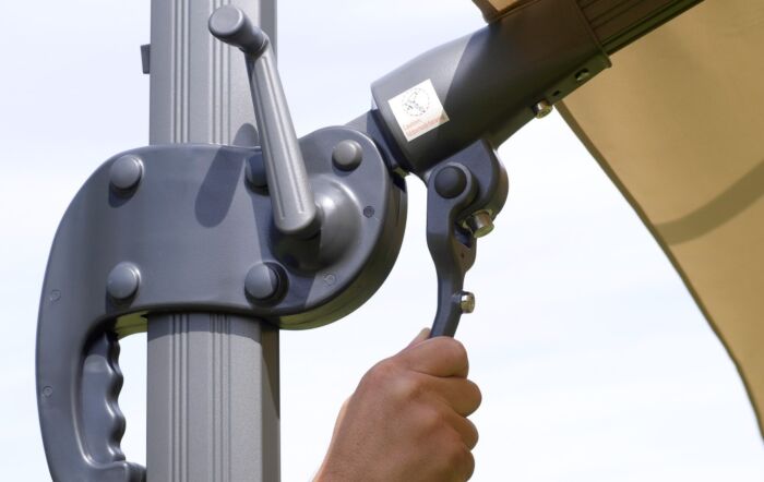 Bramblecrest Chichester 3M Square Cantilever Parasol Including Granite Base And Cover