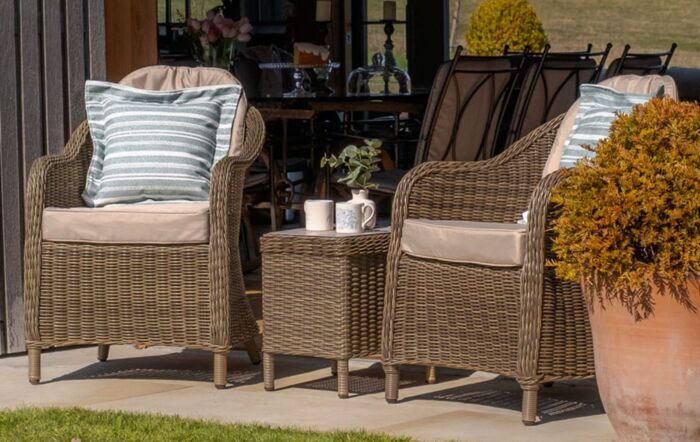 Maze Winchester Rattan Outdoor Bistro Set