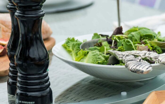 Maze Winchester 6 Seat Round Garden Dining Set With Lazy Susan